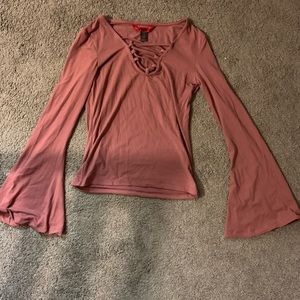 Super soft flare sleeve shirt